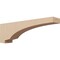 Ekena Millwork 5"W x 30"D x 10"H Thin Moab Rough Cedar Woodgrain TimberThane Corbel, Primed Tan CORUR05X30X10MOARCPR - alternate 1